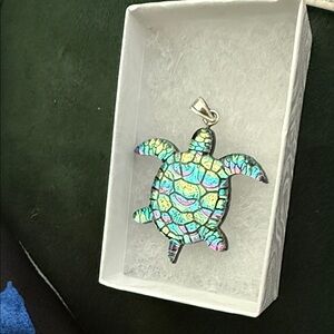 Colorful Turtle Pendant